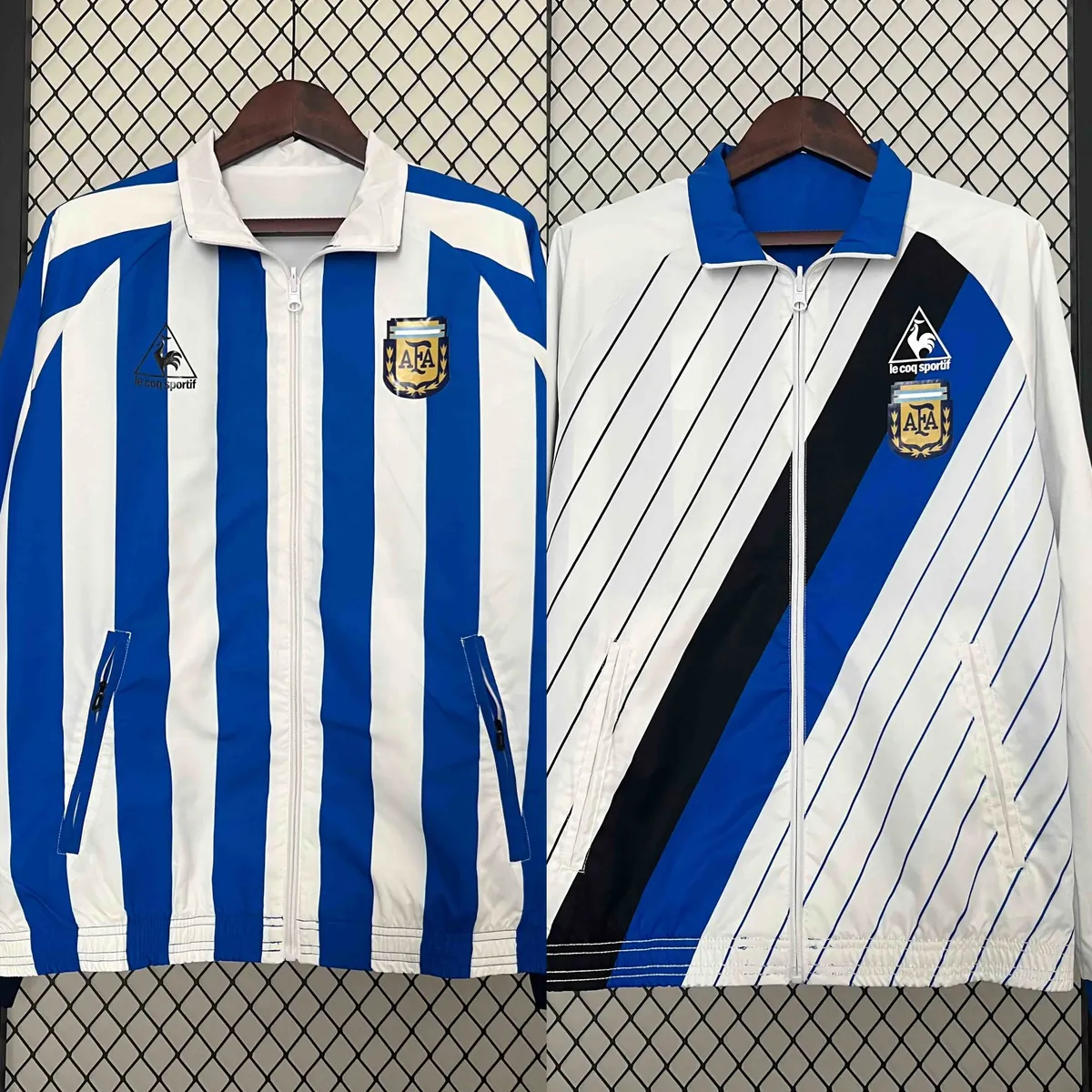 2024 Argentina Trench Coat Reversible White&Blue Double-Sides Jacket AAAAJersey Wholesale Yupoo 12
