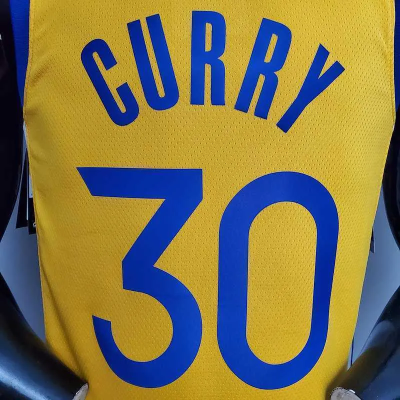 New CURRY#30 Golden State Warriors yellow 6