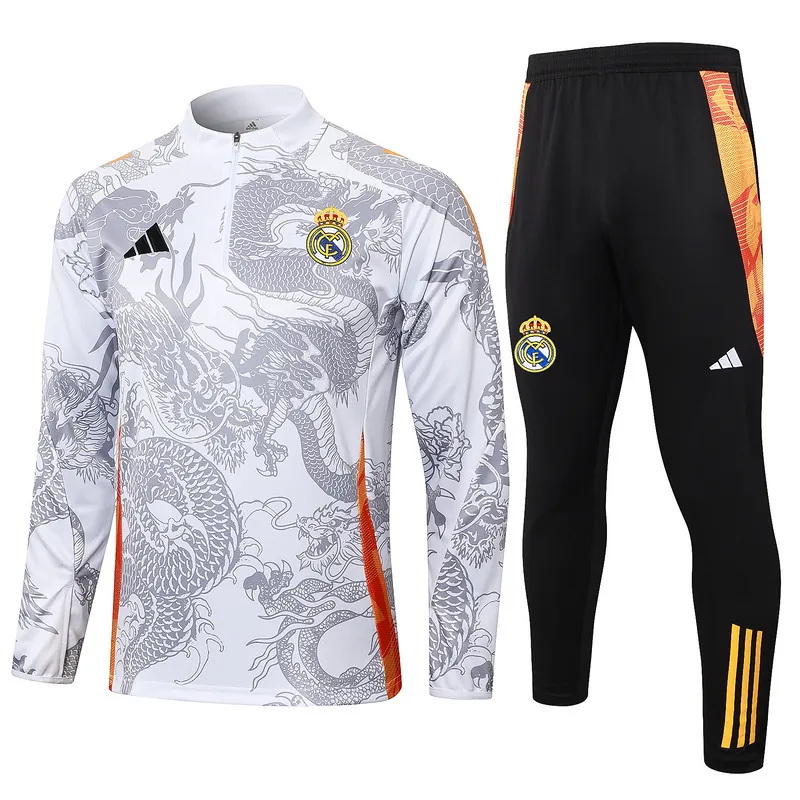 24-25 Real Madrid Long Sleeve Training Suit Football Shirts 3