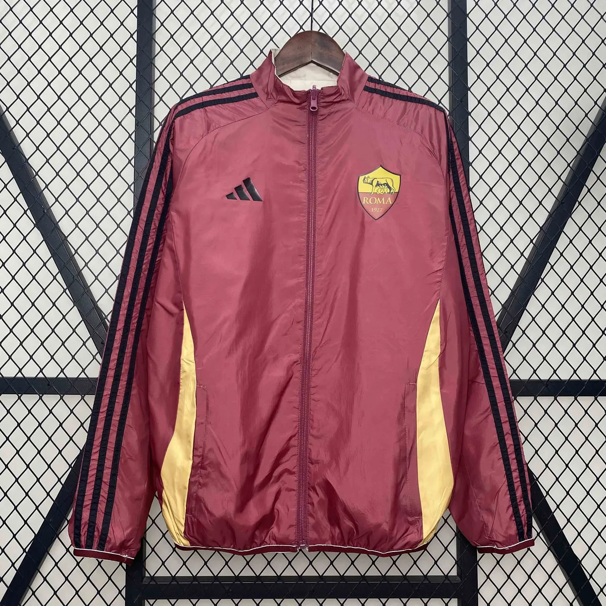 24-25 Roma Trench Coat Reversible Windbreaker Double-Sides Jacket AAAAJersey Supplier Yupoo 4
