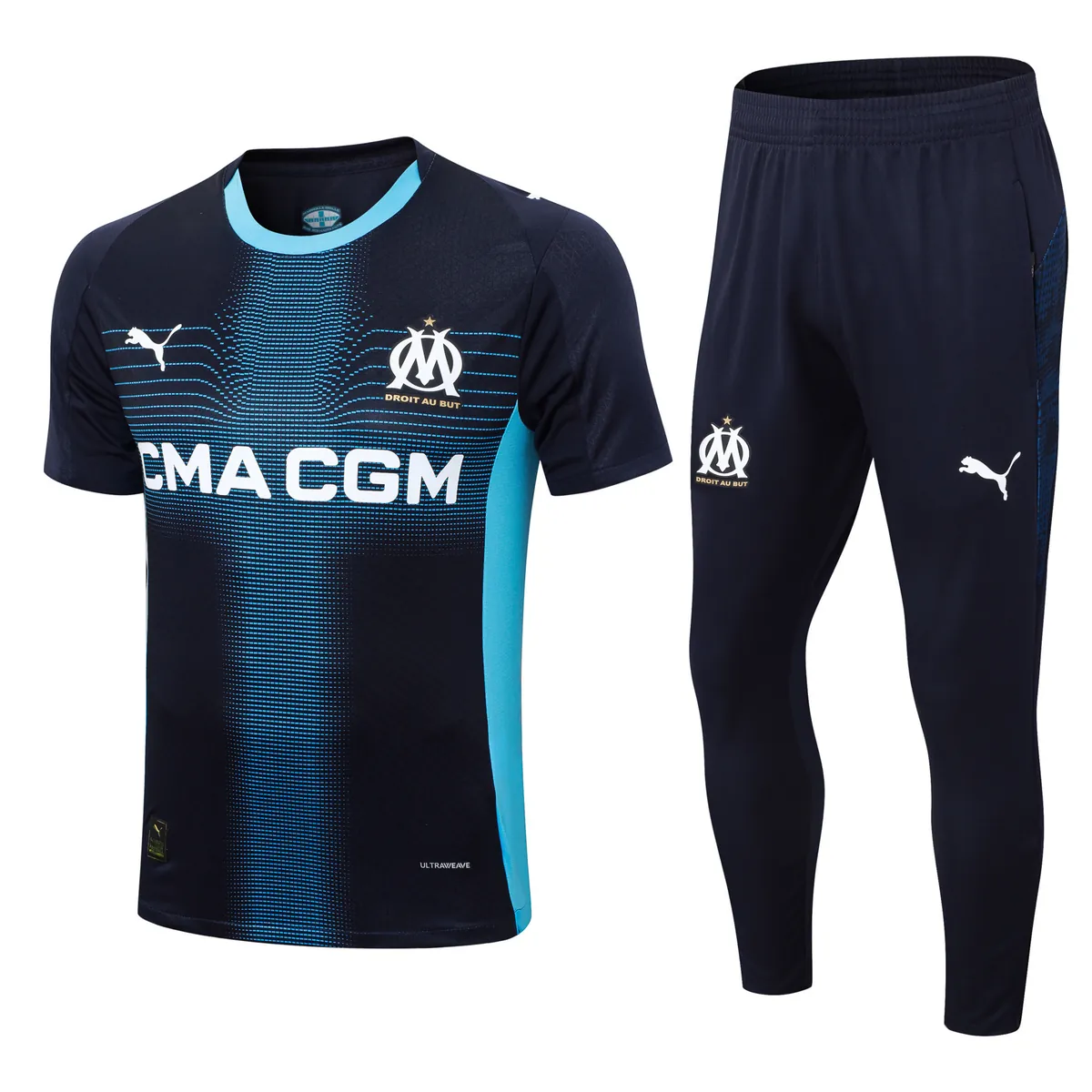 25-26 Marseille Away Player Version Training Kits Football Tracksuits 5