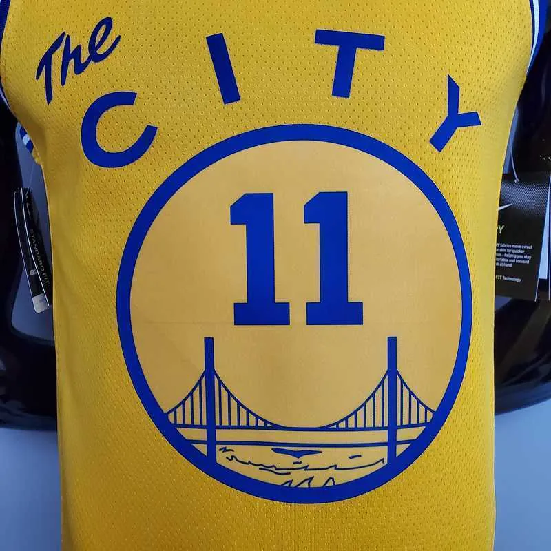 Tram version THOMPSON#11 Golden State Warriors yellow 2