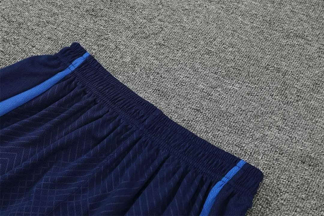 2022 France Training Suit Short Sleeve Kit Blue 18