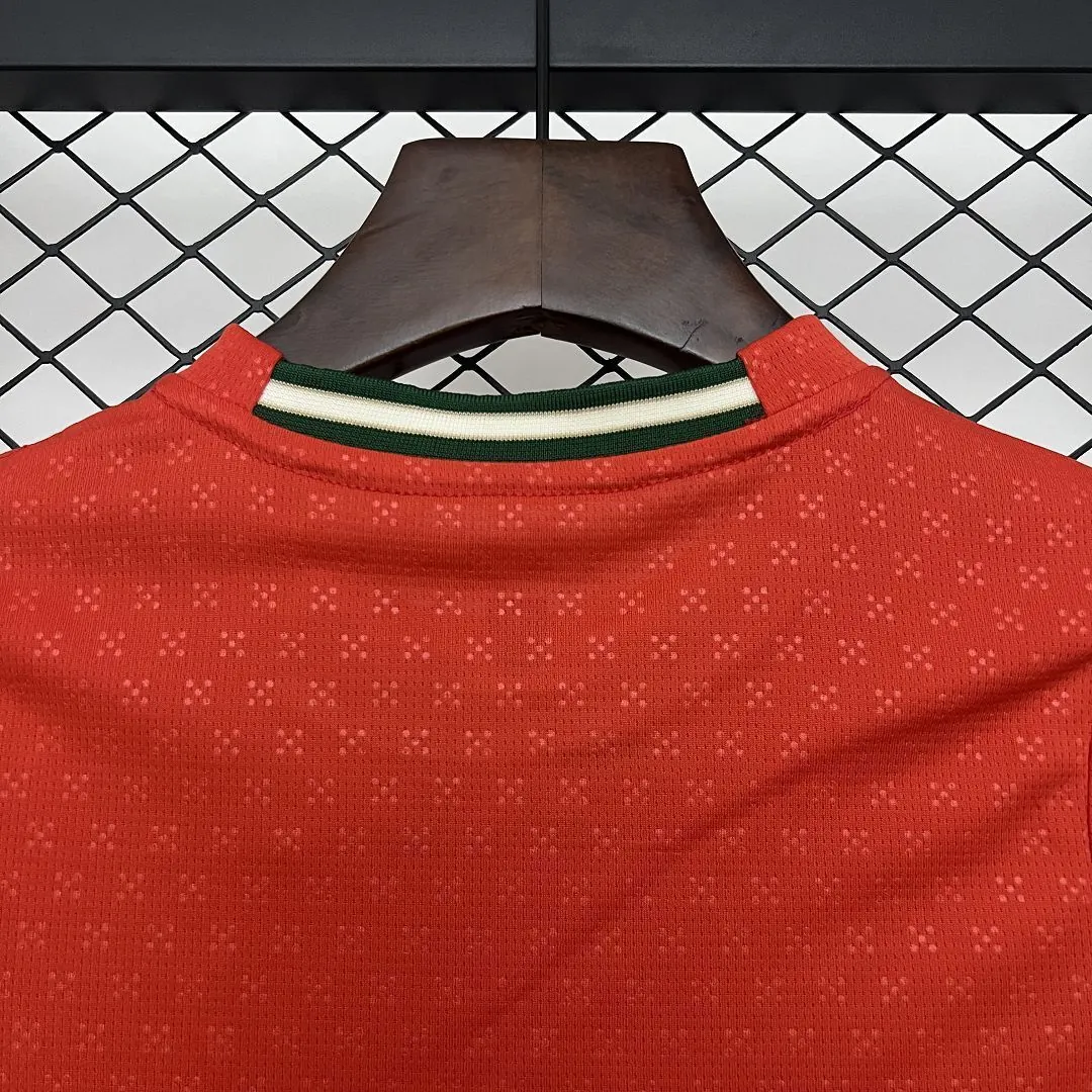 2025 Portugal Home Kid Kits Long Sleeve Youth Apparels AAAAJersey Dropship Yupoo 5