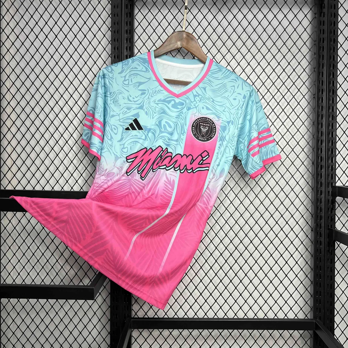 24-25 Inter Miami Special Beach Edition Kit Pink&Blue AAAAJerseys Dropshipping Yupoo 4