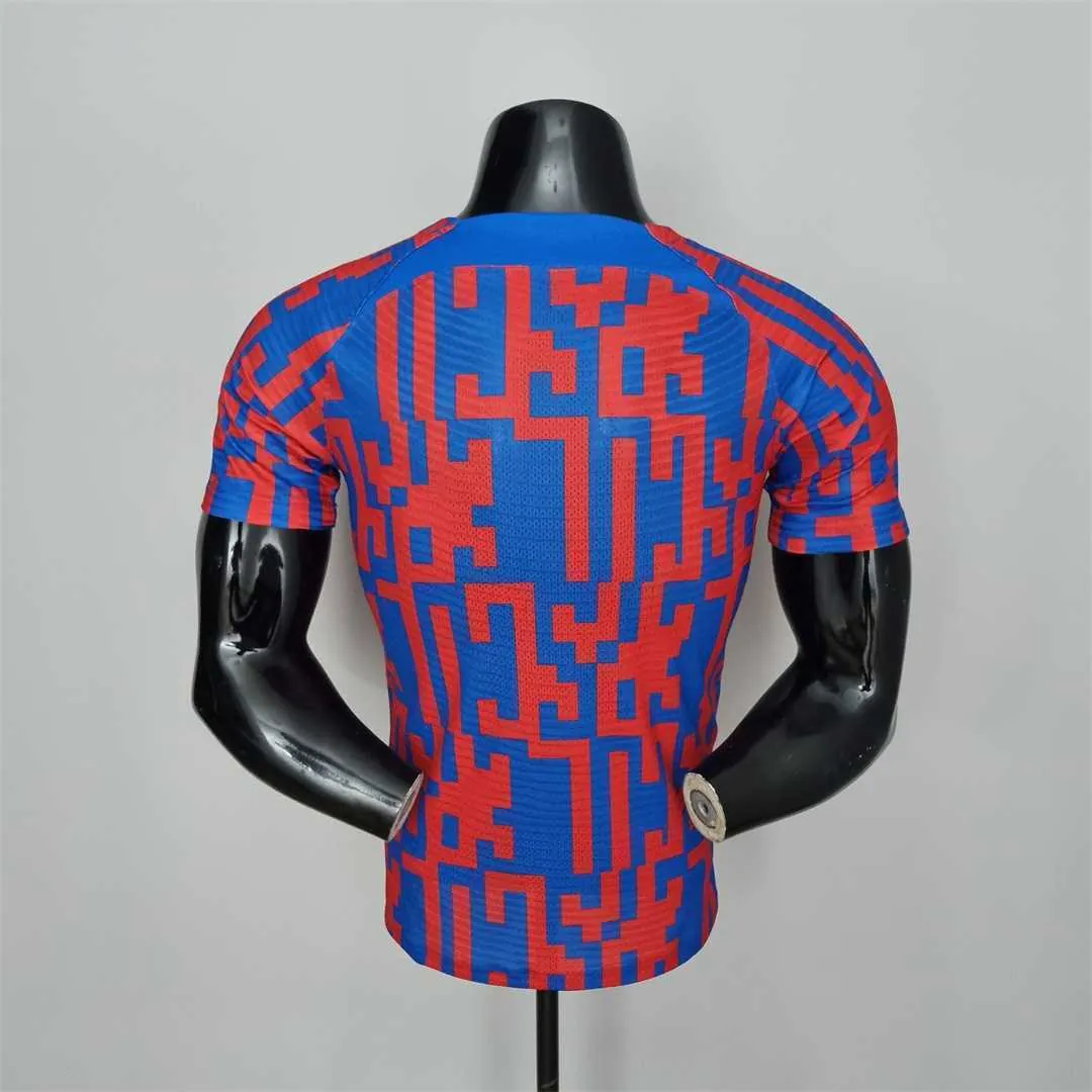 22-23 Barcelona Pre-match suit redblue player version 8