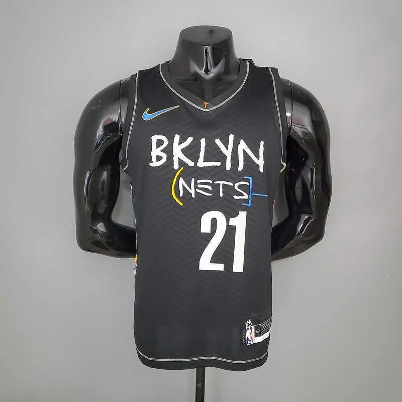 New Brooklyn Nets ALDRIDGE#21 City Edition Black 9