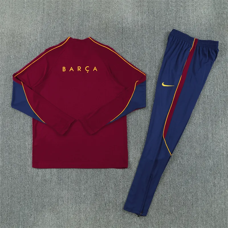 26-27 Barcelona Mens Kit Football Aldult Training Long Sleeve Suit Yupoo 5 1