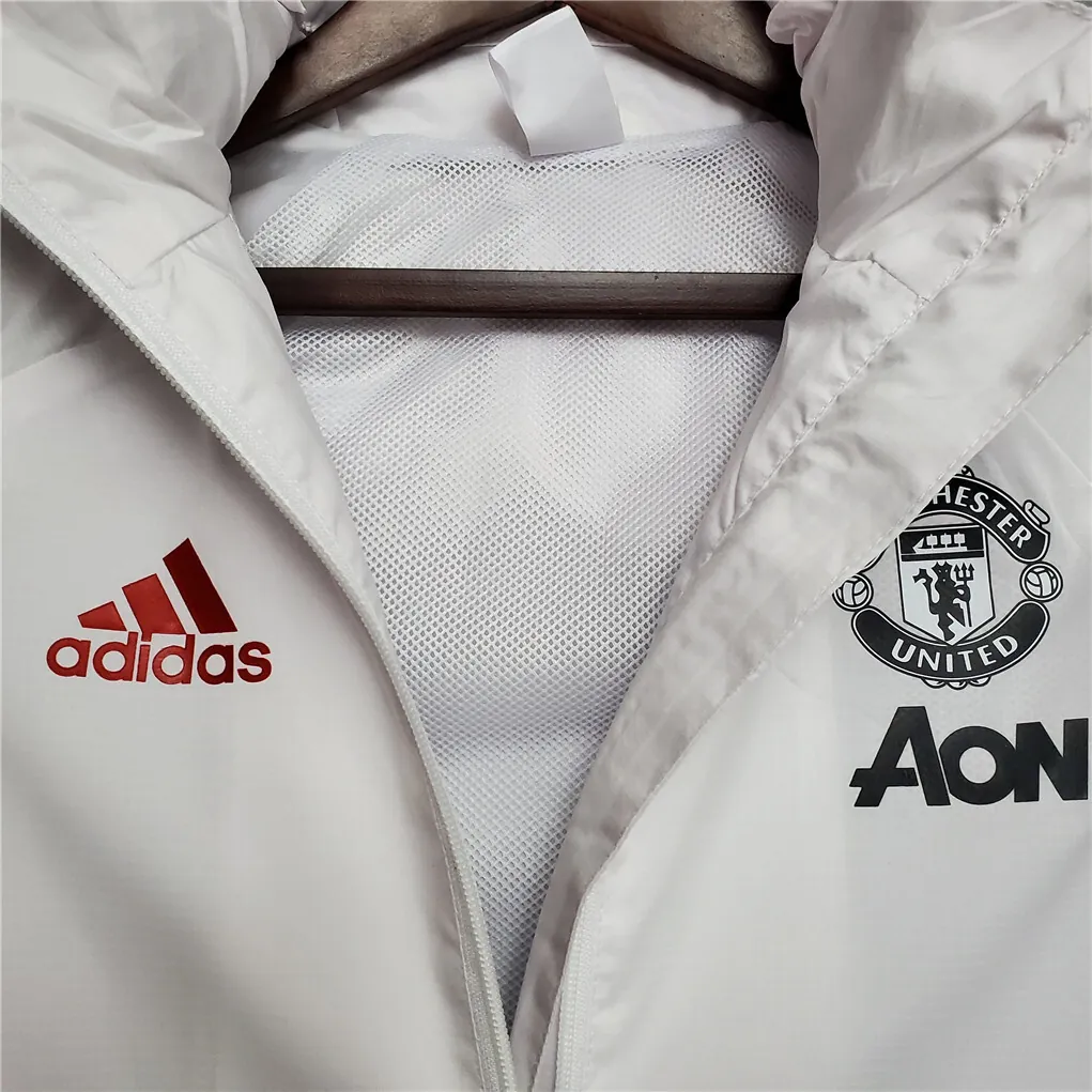 20-21 Manchester United whiteblack red edg windbreakere 3