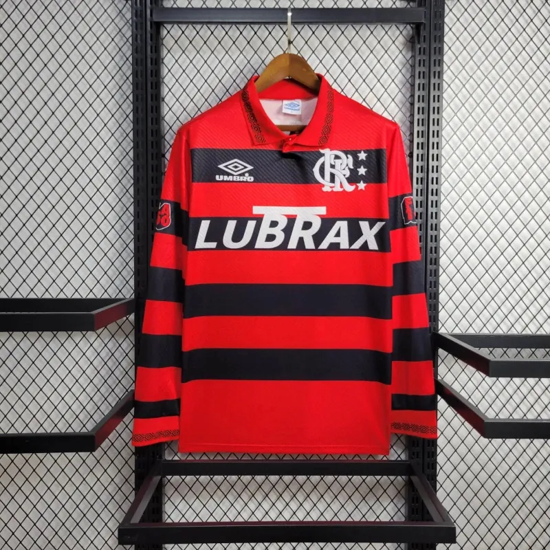 94-95 Flamengo Home Retro Kit Long Sleeve Vintage Shirt Football AAAAJersey Supplier 9