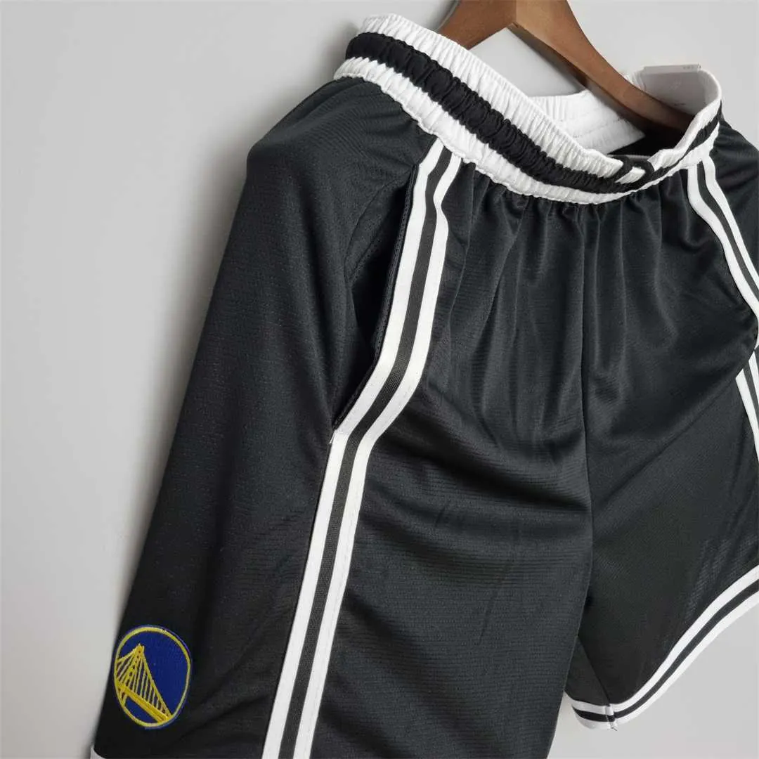 2022 Golden State Warriors NBA US Training Shorts Black 4