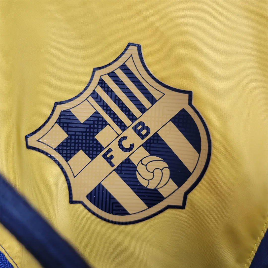 23-24 Barcelona Windbreaker Royal Blue Yellow 5