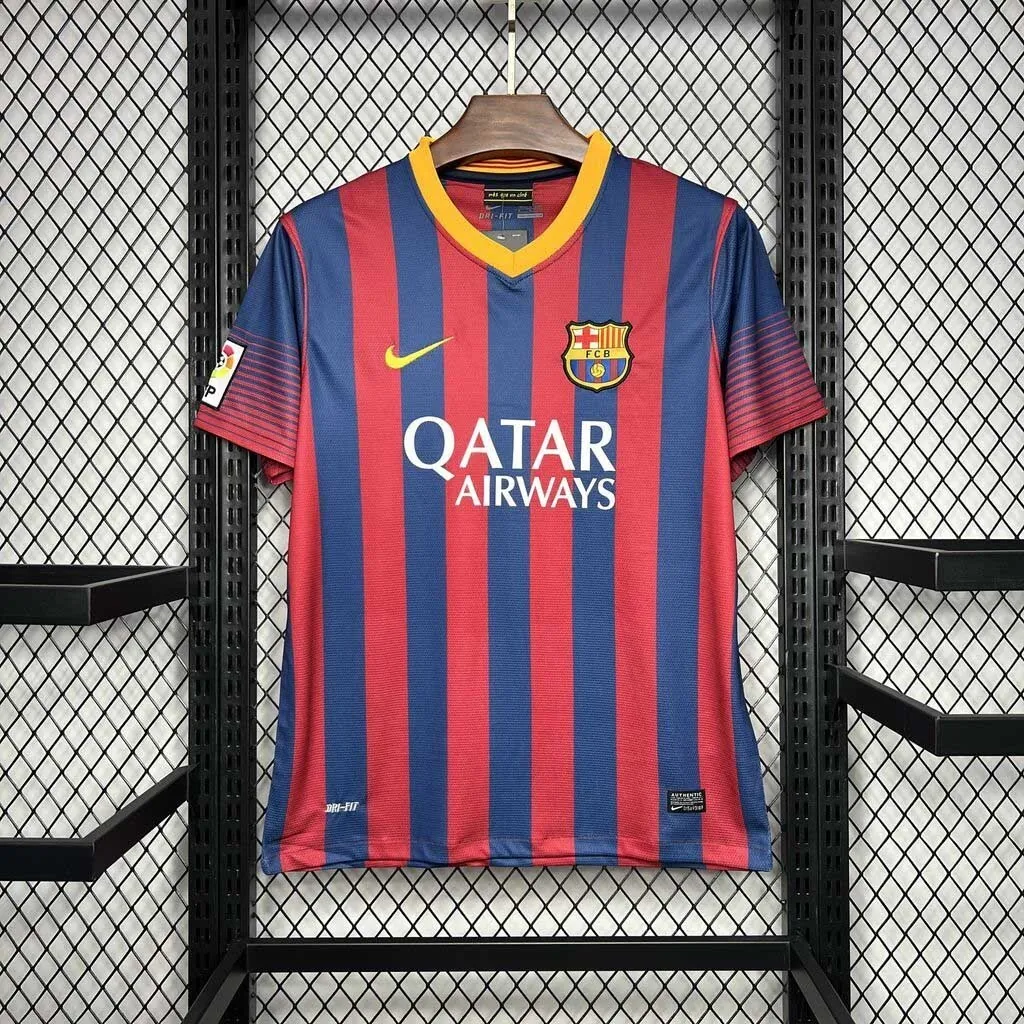 13-14 Barcelona Home Retro Kit Vintage Shirt Sport AAAAJersey Yupoo 6