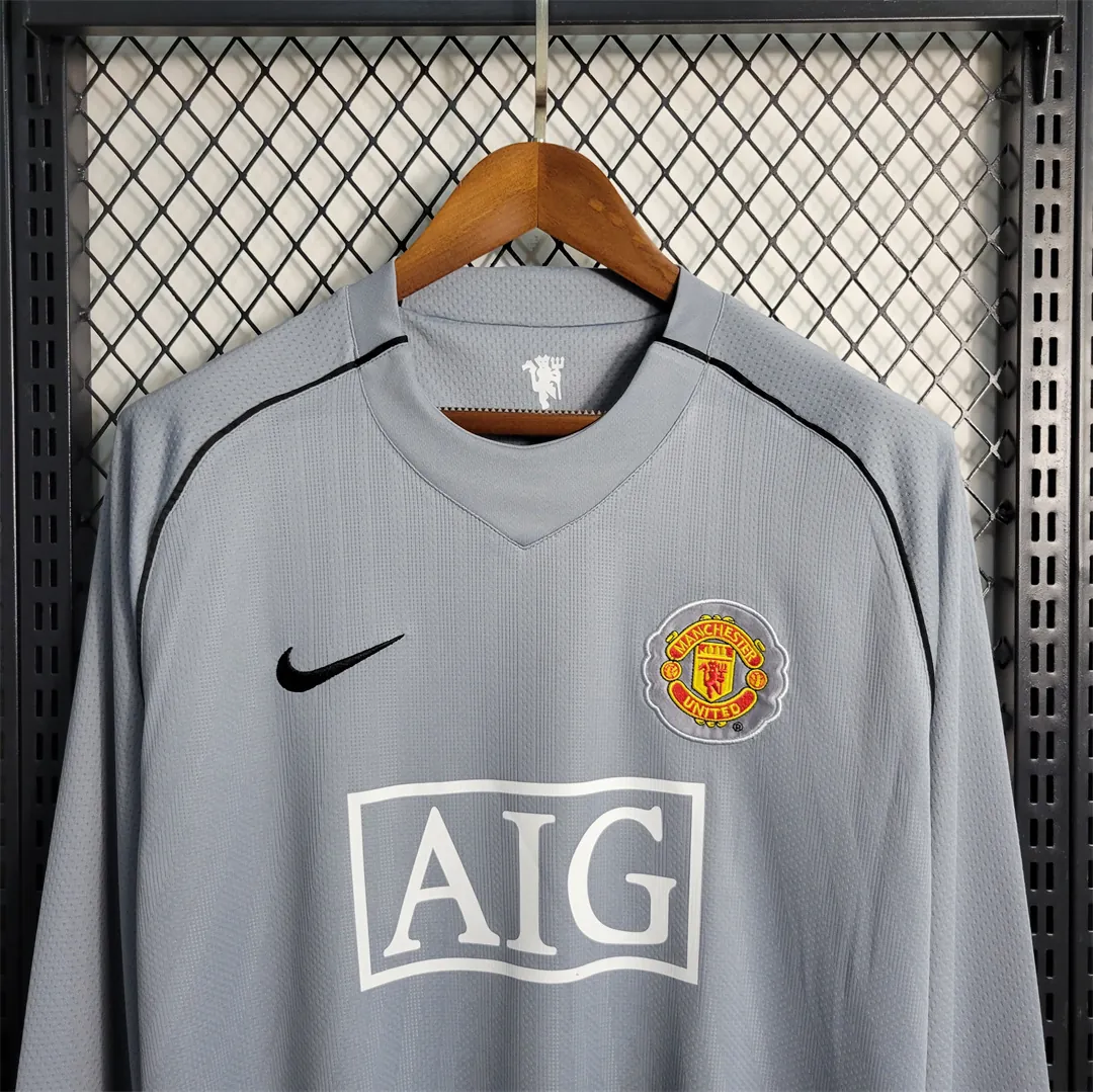 07-08 Manchester United gray goalkeeper Long Sleeve 4