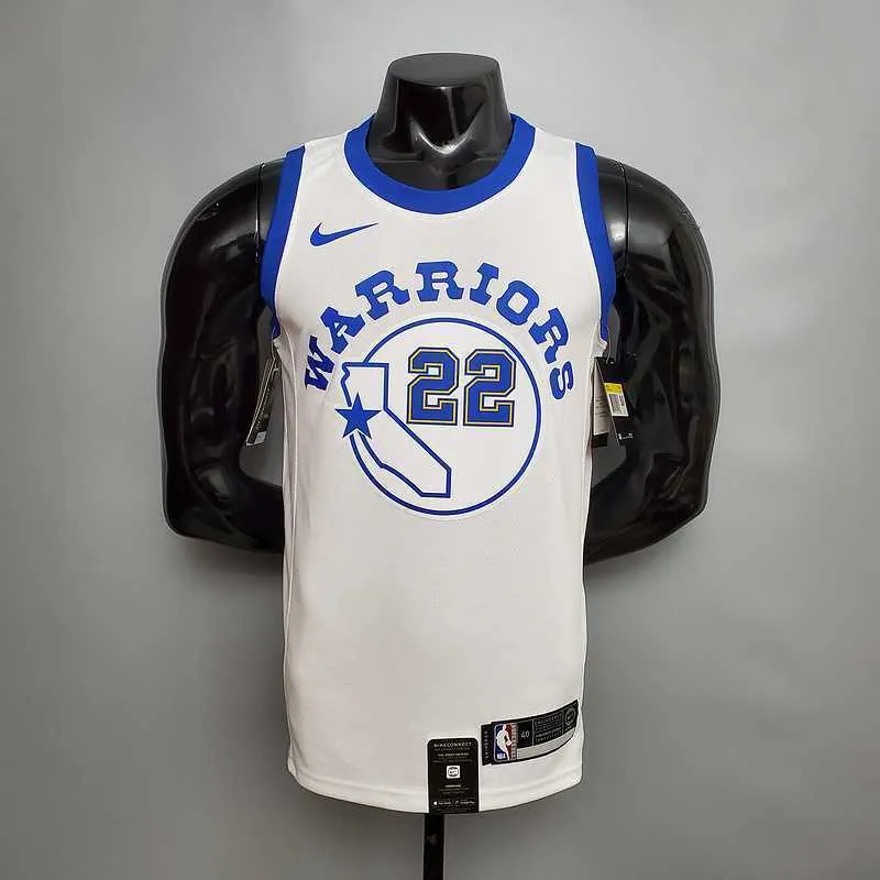 Retro version WIGGINS#22 Golden State Warriors white 8