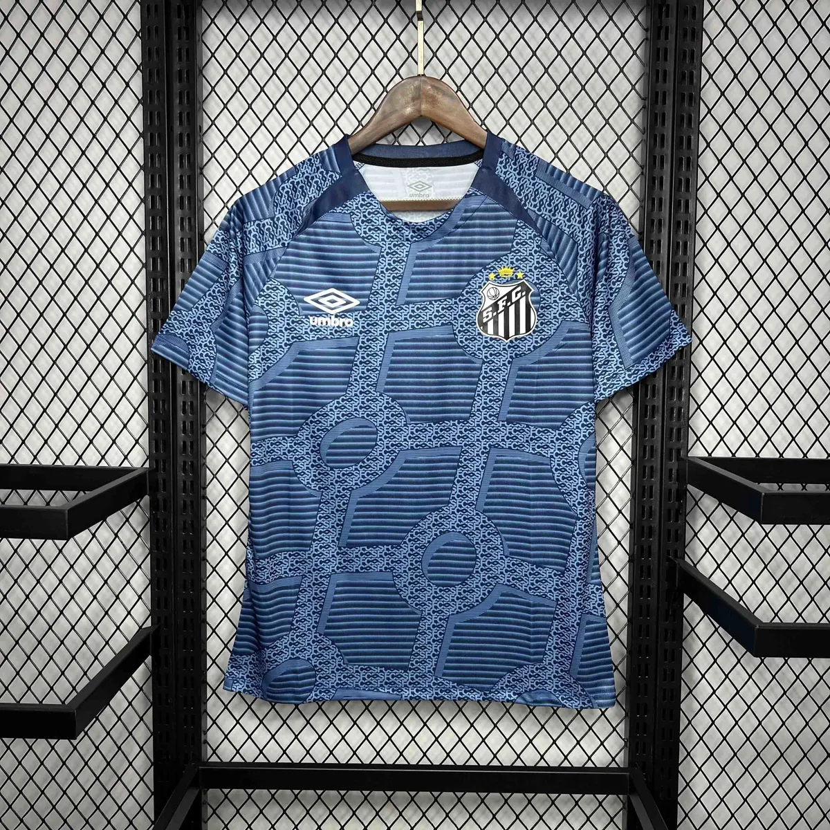 24-25 Santos Training Blue Kit Soccer Uniform AAAAJersey Dropshiping Yupoo 5