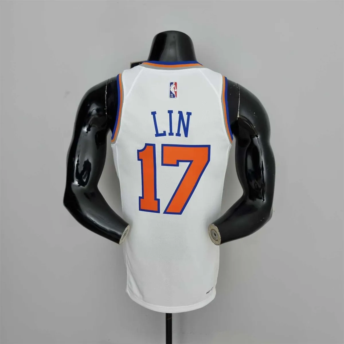 75th Anniversary Lin #17 New York Knicks White NBA Jersey 2