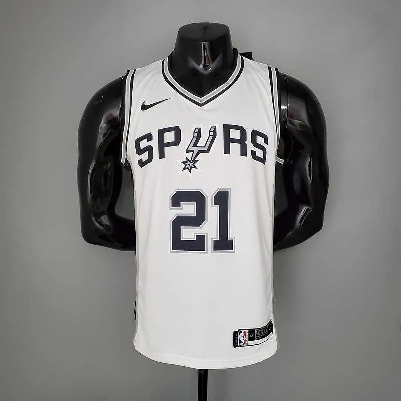 DUNCAN#21 Spurs White 9