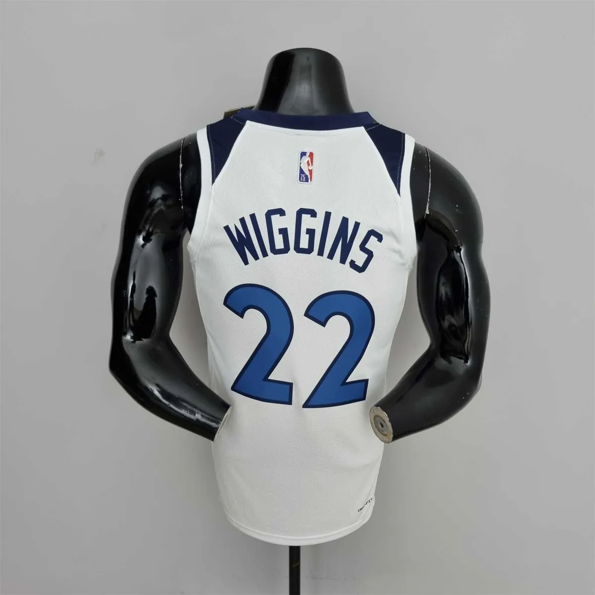 75th Anniversary Minnesota Timberwolves Wiggins #22 Royal White NBA Jersey 7