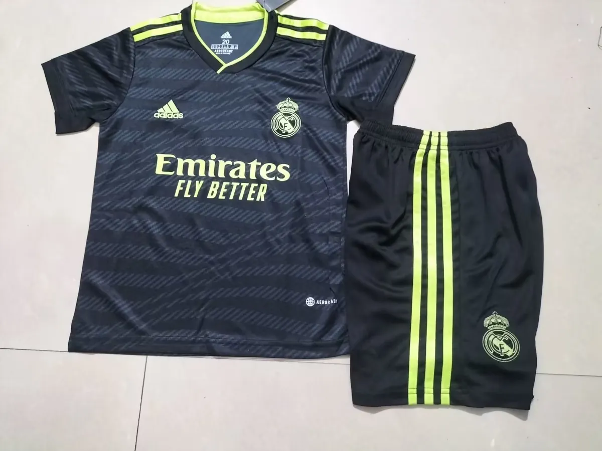 22-23 Real Madrid third away kids kit 3