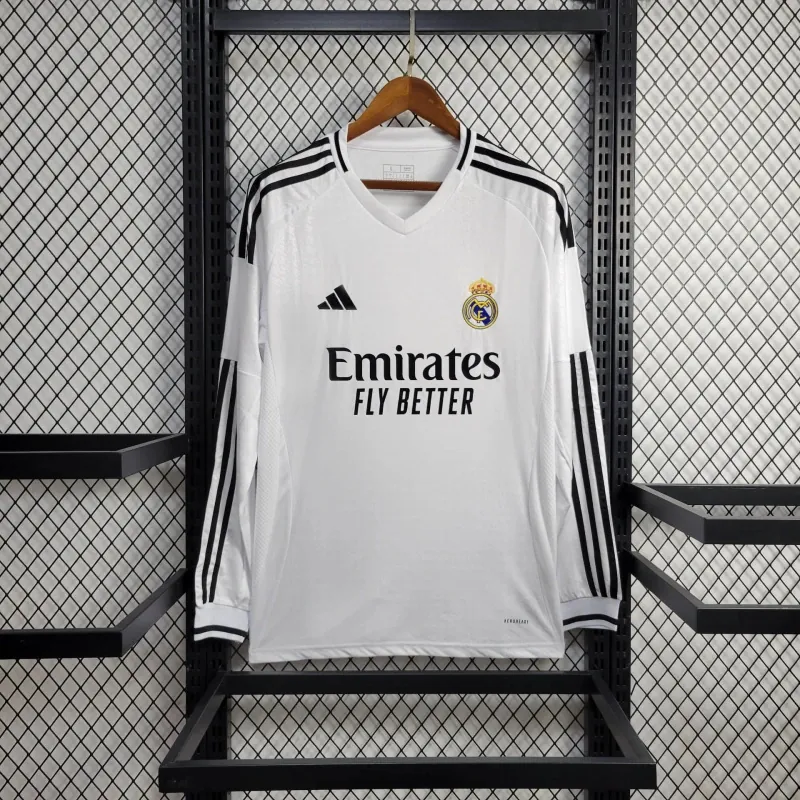24-25 Real Madrid Home Kit Long Sleeve Shirt Soccer Jerseys Yupoo 7