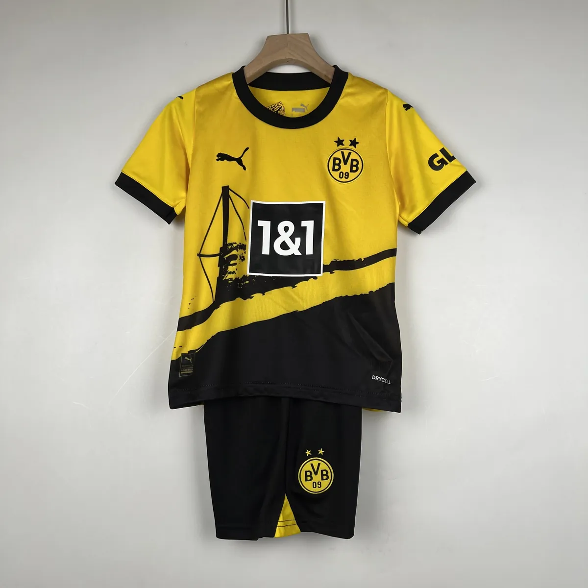 23-24 Kids Dortmund home size 16-28 Soccer Jersey 11