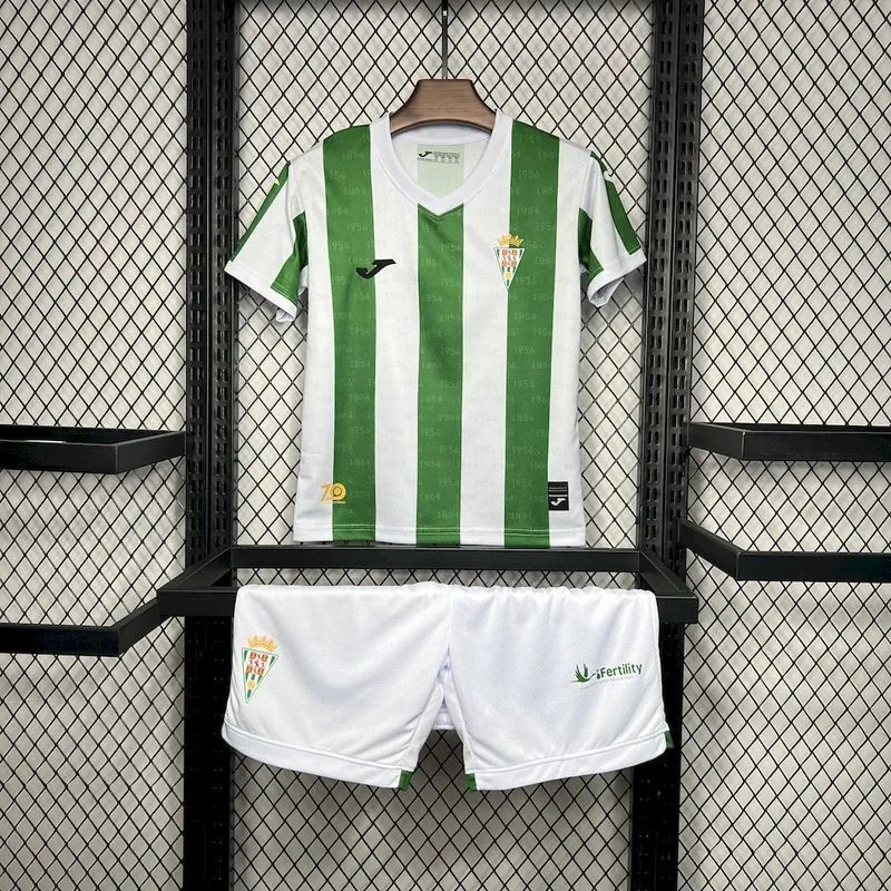 24-25 Cordoba FC Home Kid Kits Youth Apparels Football AAAAJersey Yupoo 9