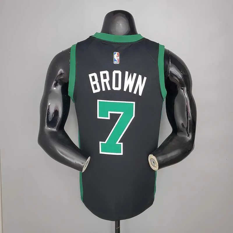 BROWN#7 Celtics White Jordan theme black 5