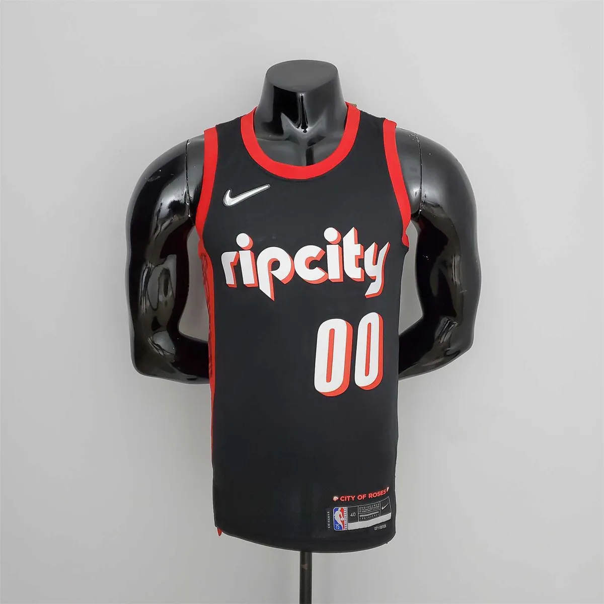 2022 Season Anthony#00 Trail Blazers Urban Edition Black NBA Jersey 10