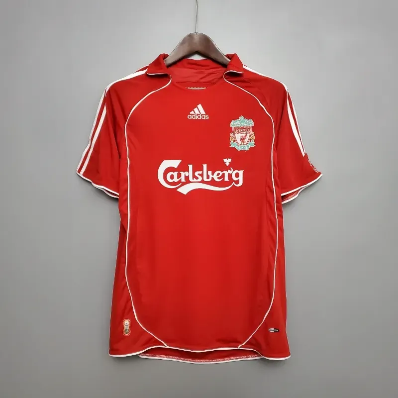 06-07 Retro Liverpool Soccer Jersey Home S-2XL 5