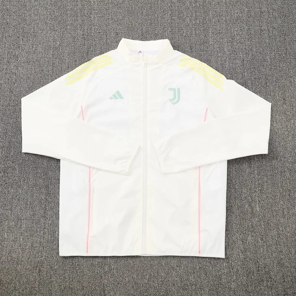 25-26 Juventus Windbreaker White Jacket AAAAJersey Supply Yupoo 6
