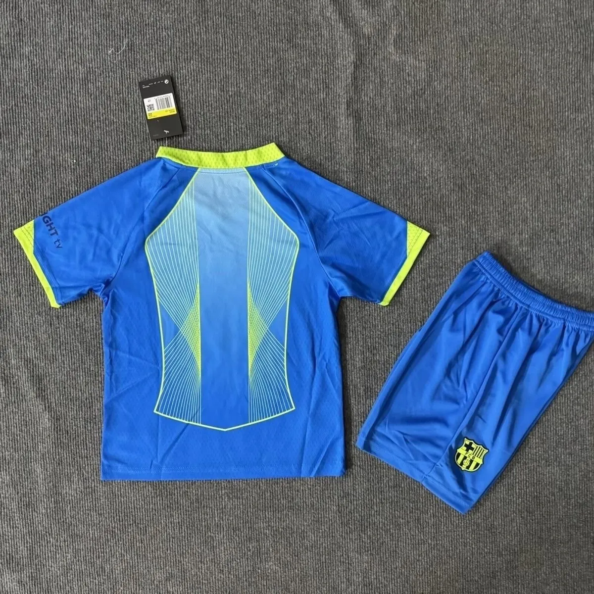 25-26 Barcelona Dark Blue Special Edition Kid Kits Youth Apparels Soccer AAAAJersey Dropship Yu 1