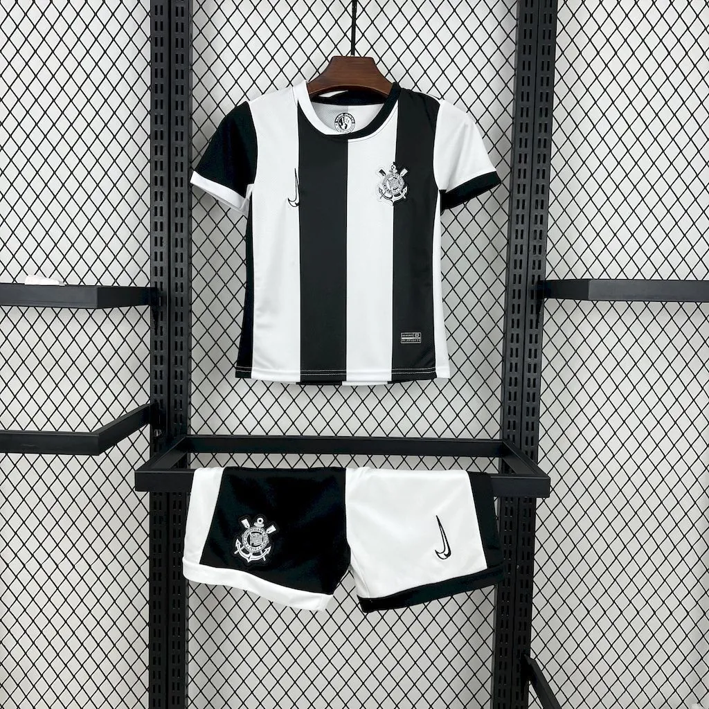 24-25 Corinthians Third Kids Kit Soccer AAAAJersey 16-28 5