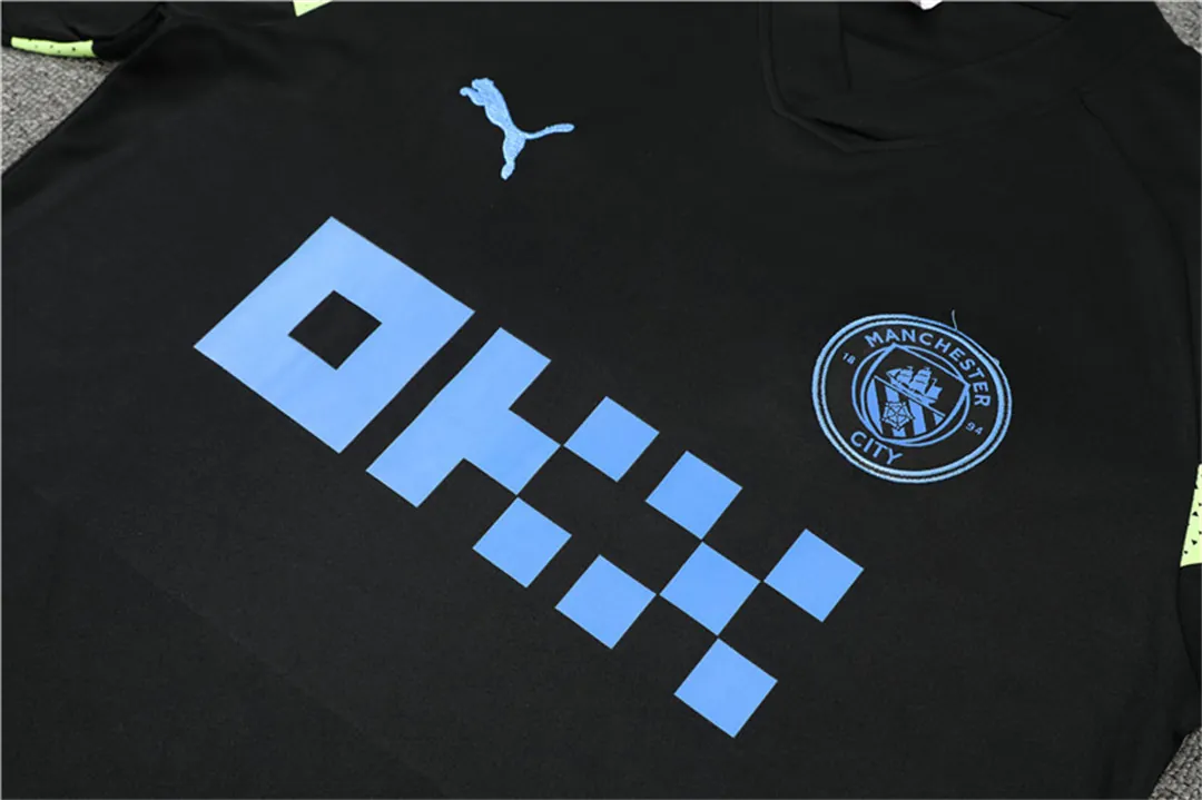 22-23 Manchester City Training Kit Black 5