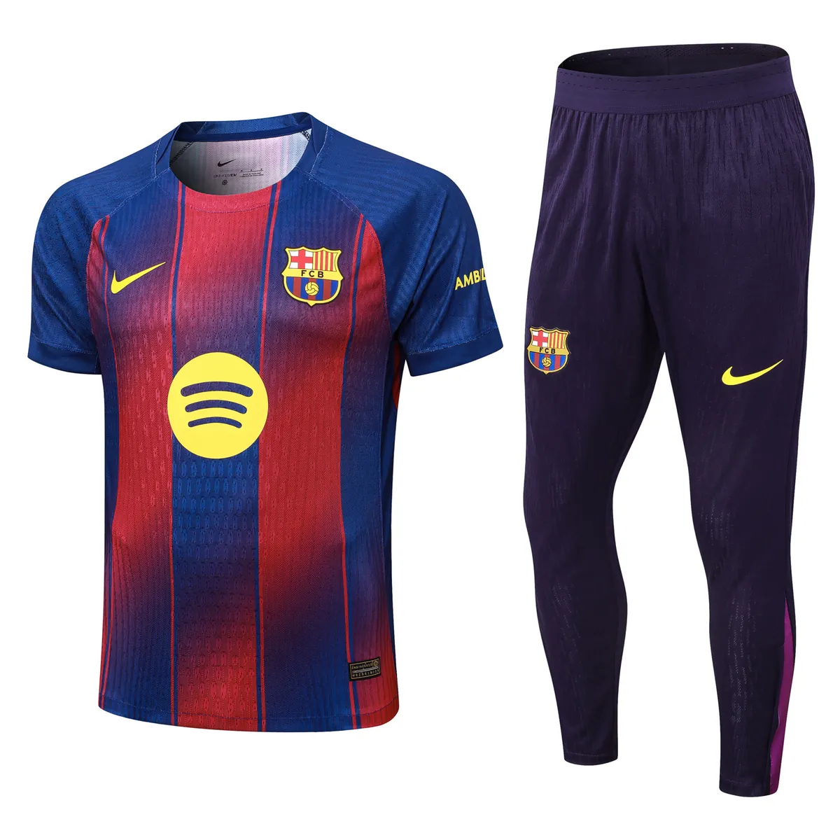 25-26 Barcelona Home Player Version Training Kits Football Tracksuits 3
