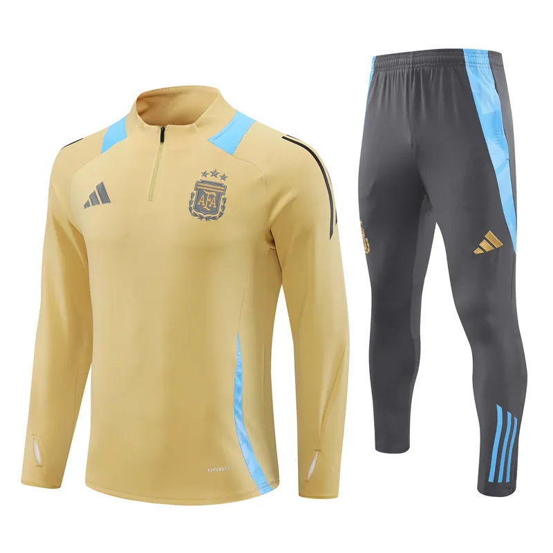 2024 Argentina Long Sleeve Training Suit Football Shirts 4
