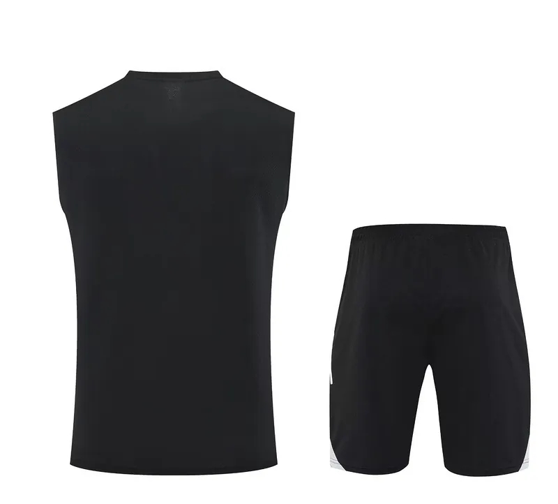 25-26 Argentina Black Training Kits Football Vest Suits 2