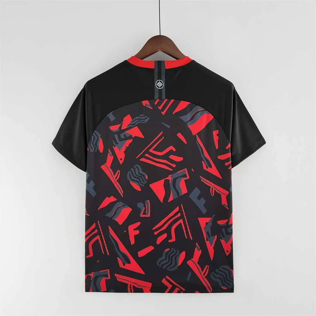 2022 Brazil training suit red black 3