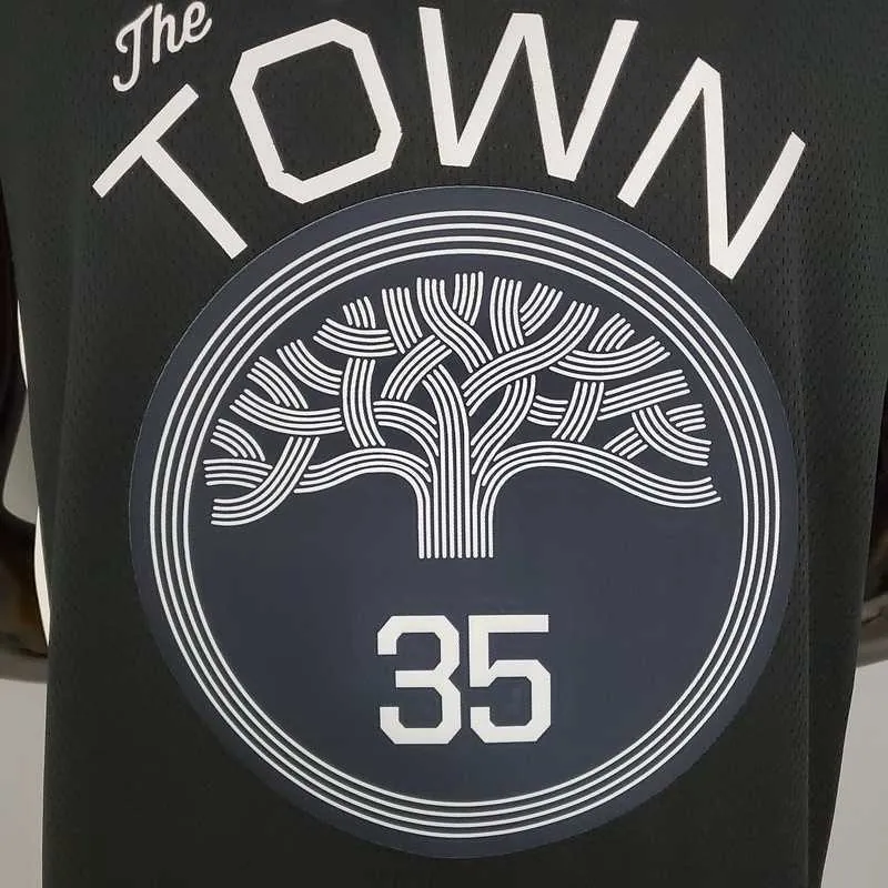 Durant#35 Golden State Warriors black 8