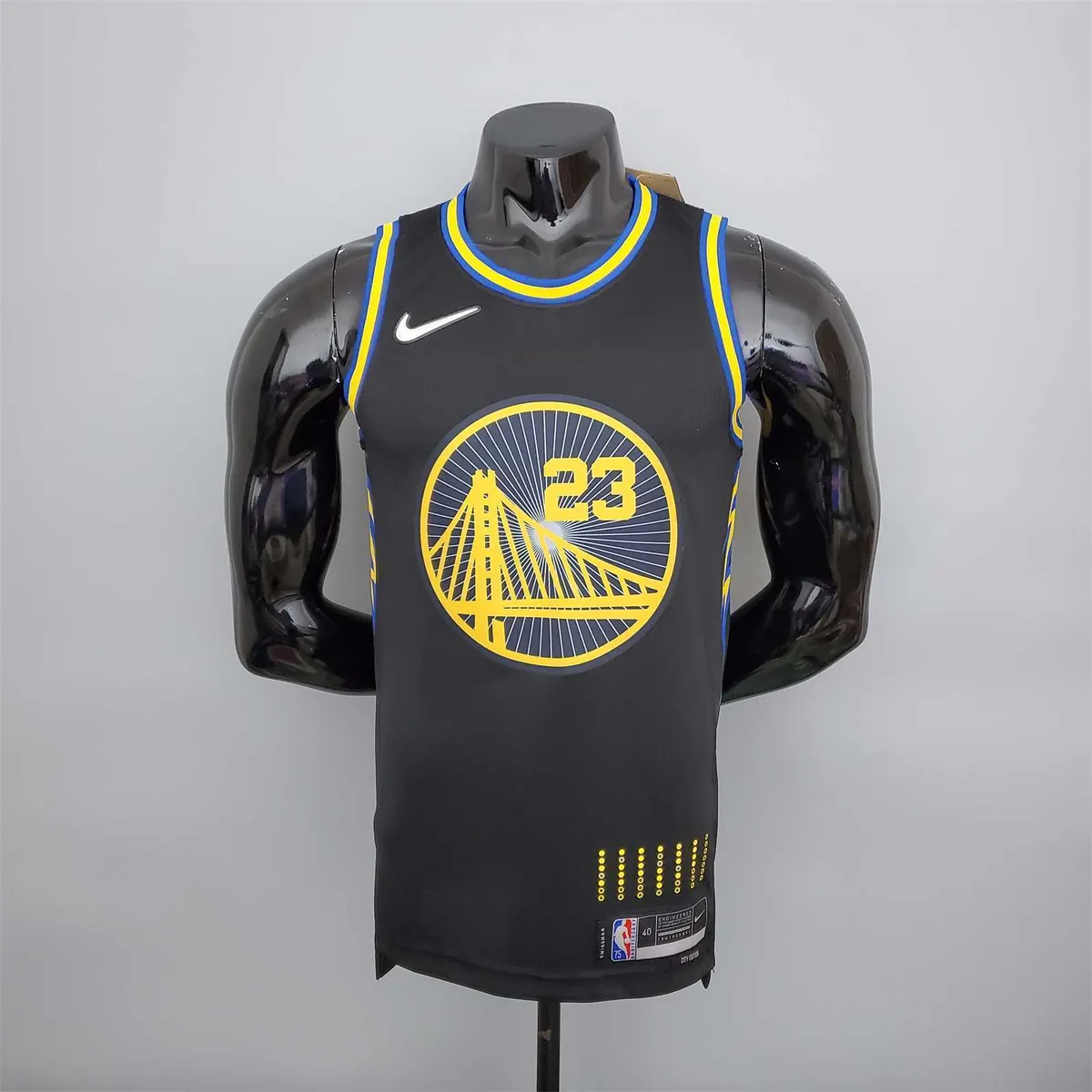 2022 75th Anniversary green#23 Warriors City Edition Black 11