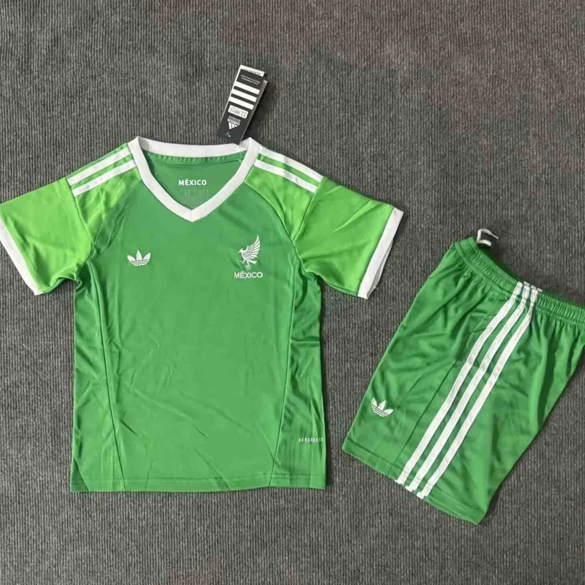 2025 Mexico Green Goalkeeper Kid Kits Youth Apparels AAAAJersey Yupoo 2