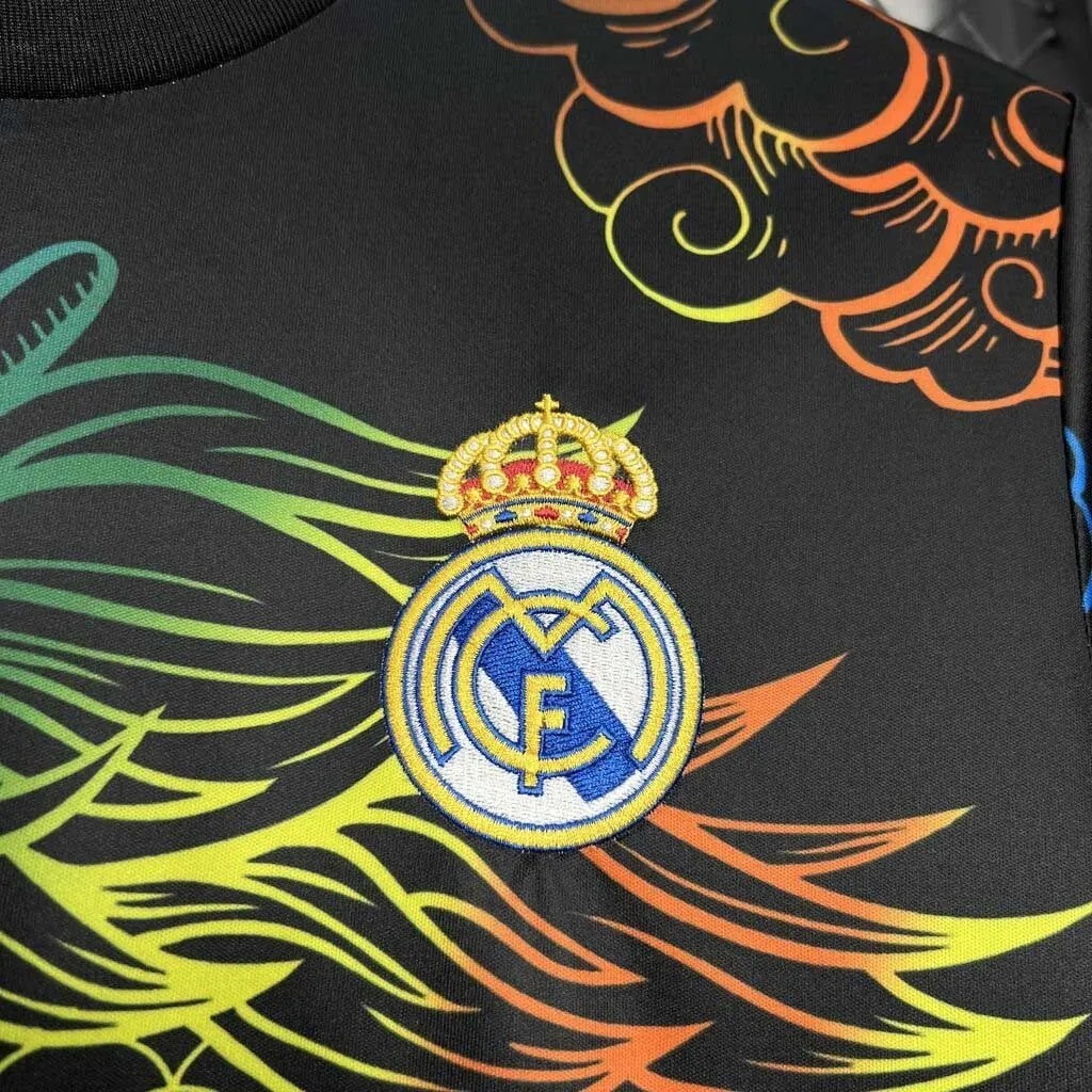 24-25 Real Madrid Rainbow Dragon Black Training Kit Sport AAAAJersey Yupoo 3