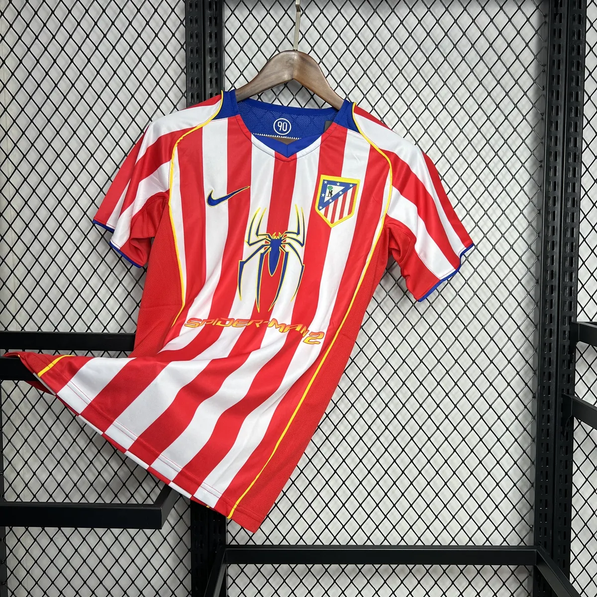 04-05 Atletico Madrid Home Kit Retro Football Vintage Uniform AAAAJersey Supply Yupoo 13