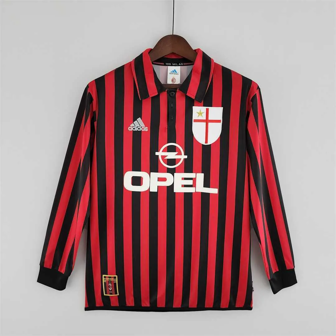 99-00 AC Milan home long sleeve 10
