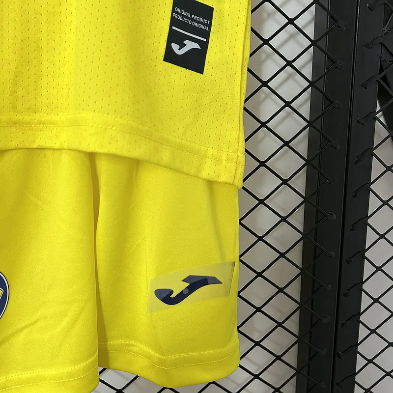 24-25 Villarreal Home Kid Kits Youth Apparels Soccer AAAAJersey Yupoo 7