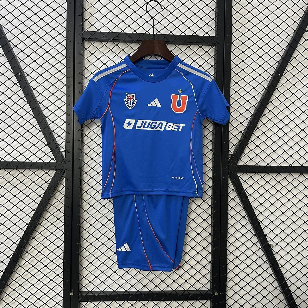 25-26 University of Chile Home Kid Kits Youth Apparels AAAAJersey Dropship Yupoo 6