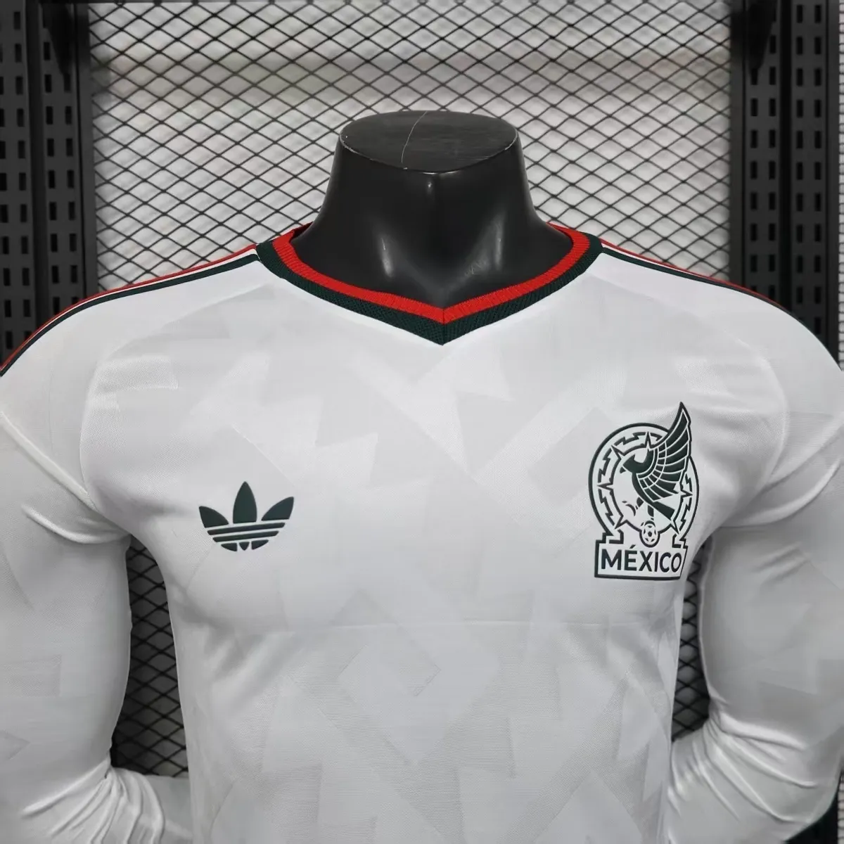2026 World Cup Mexico Away Kit Football Player Version Long Sleeve Shirt AAAAJersey Dropship Yu 2