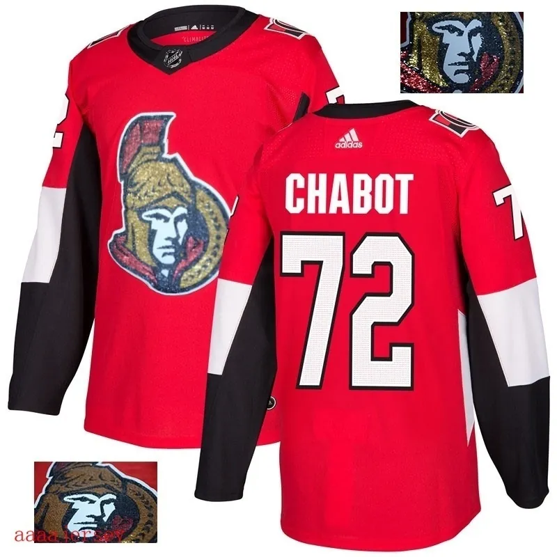 2018 Ottawa Senators ice hockey jersey M-3XL 渥太华参议员队时尚亮片款冰球服 11
