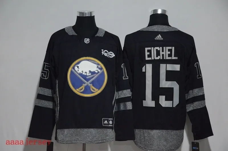 Buffalo Sabres 100 anniversary ice hockey jersey M-3XL 水牛城军刀队100周年纪念版冰球服 2