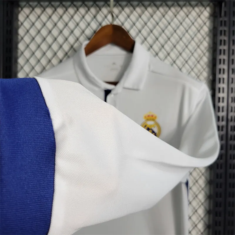 16-17 Retro Real Madrid home Long Sleeve Size S-XXL Soccer Jersey 8